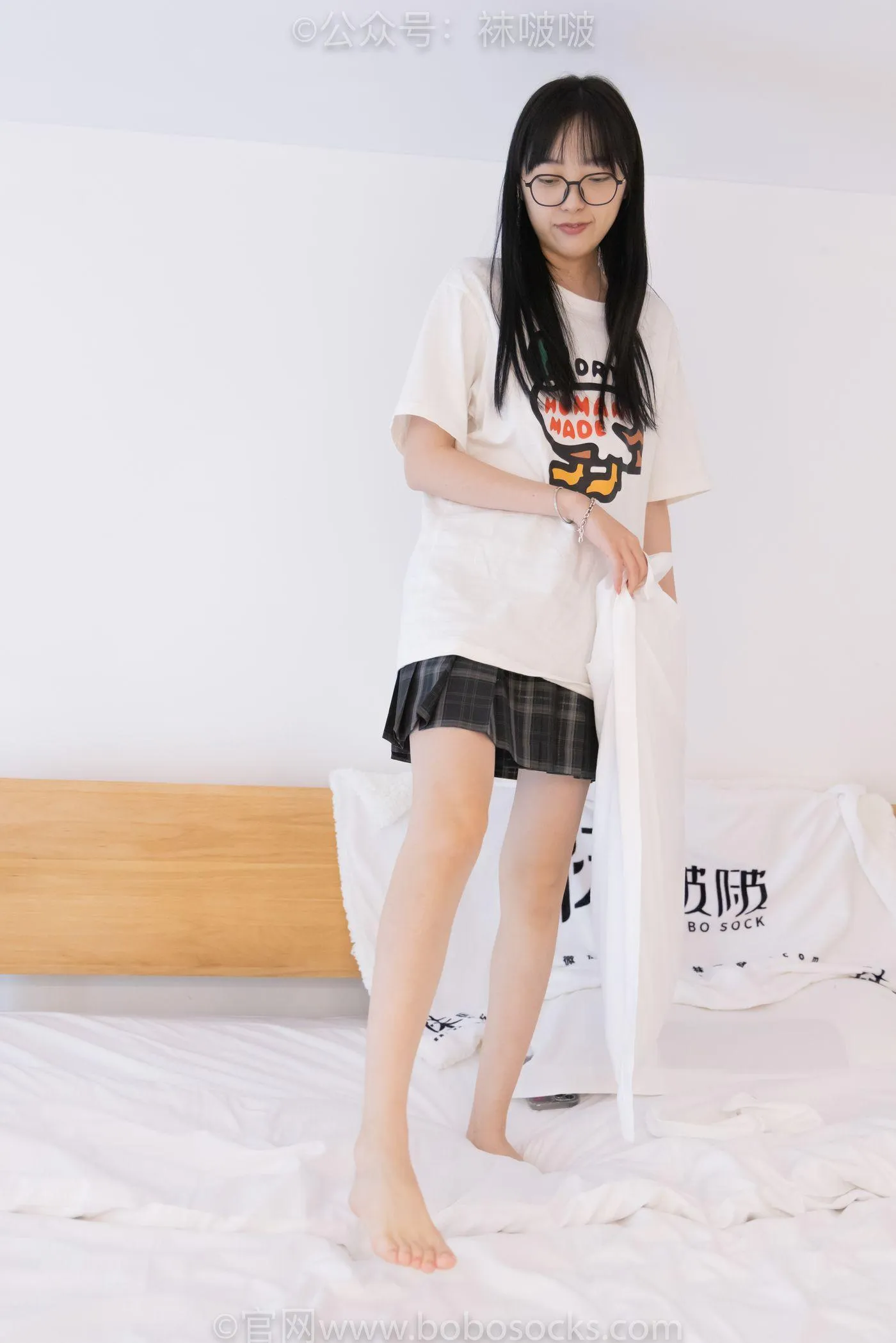 [BoBoSocks袜啵啵]NO.073 稚予-贝壳头、白棉袜、裸足 [145P]插图4